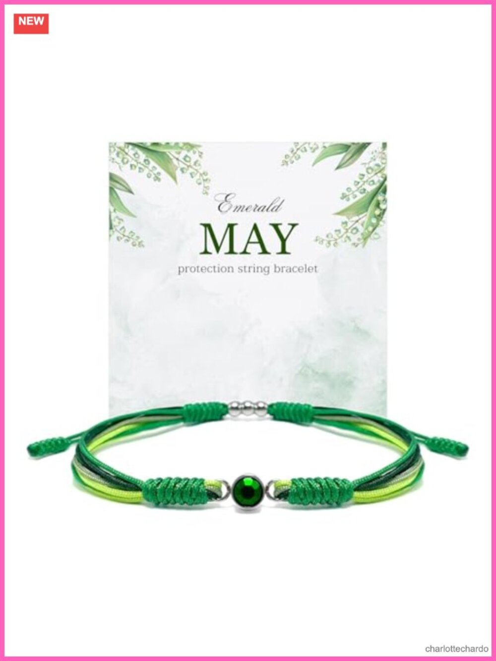 Healing Crystal Bead Woven String Bracelet Adjustable Stackable Minimalist